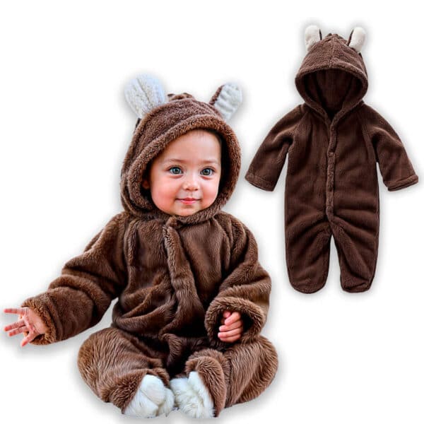 Macacão Teddy Pelucia Frio Inverno Premium - Imagem 6