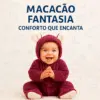 Macacão Teddy Pelucia Frio Inverno Premium