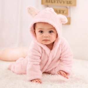 Macacão Teddy Pelucia Frio Inverno Premium - Rosa, M