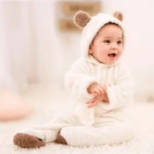 Macacão Teddy Pelucia Frio Inverno Premium - Branco, P