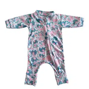 Macacao Bebe Menina Menino C/zíper Algodão Suedine Infantil - Elefantinho, G