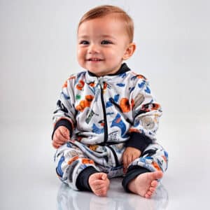 Macacao Bebe Menina Menino C/zíper Algodão Suedine Infantil