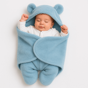 Saco de Dormir Bebê Recém-Nascido Inverno | Cobertor Pelúcia Macio Antialérgico Ursinho